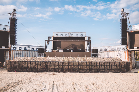The Desert Valley Stage is one of the largest at the festival