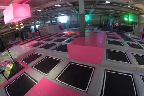 The 4,000sq.m park is the largest trampoline venue in Northern Germany