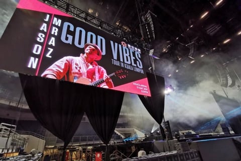 Jason Mraz played Kuala Lumpur as part of his Good Vibes world tour
