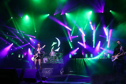The rig featured 52 Chauvet Professional fixtures (photo: Todd Kaplan)