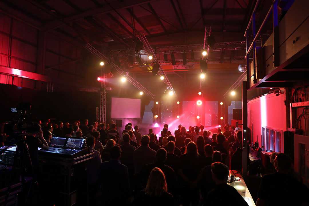 Over 150 lighting programmers and designers from across Europe helped the company inaugurate its new office