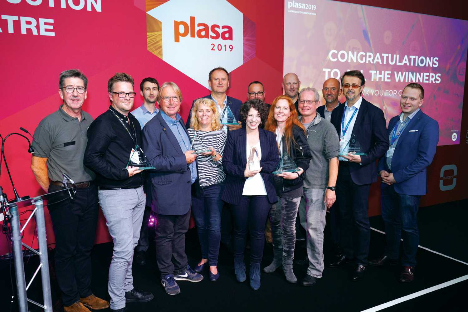 The winners of the 2019 PLASA Awards for Innovation.