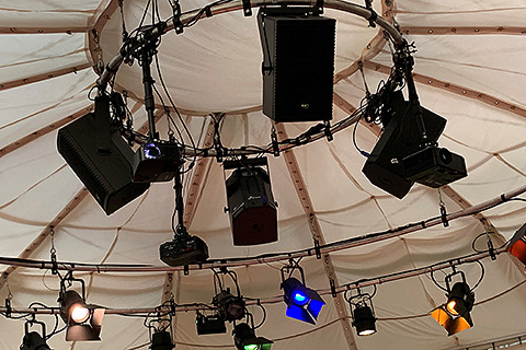 The installation included seven EX10 compact active loudspeaker systems from KV2 Audio