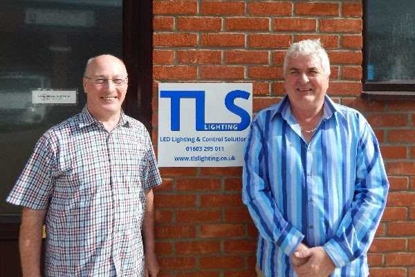 TLS Lighting managing director & FD, Derek Bawdry (left) with CEO Alan Reeves