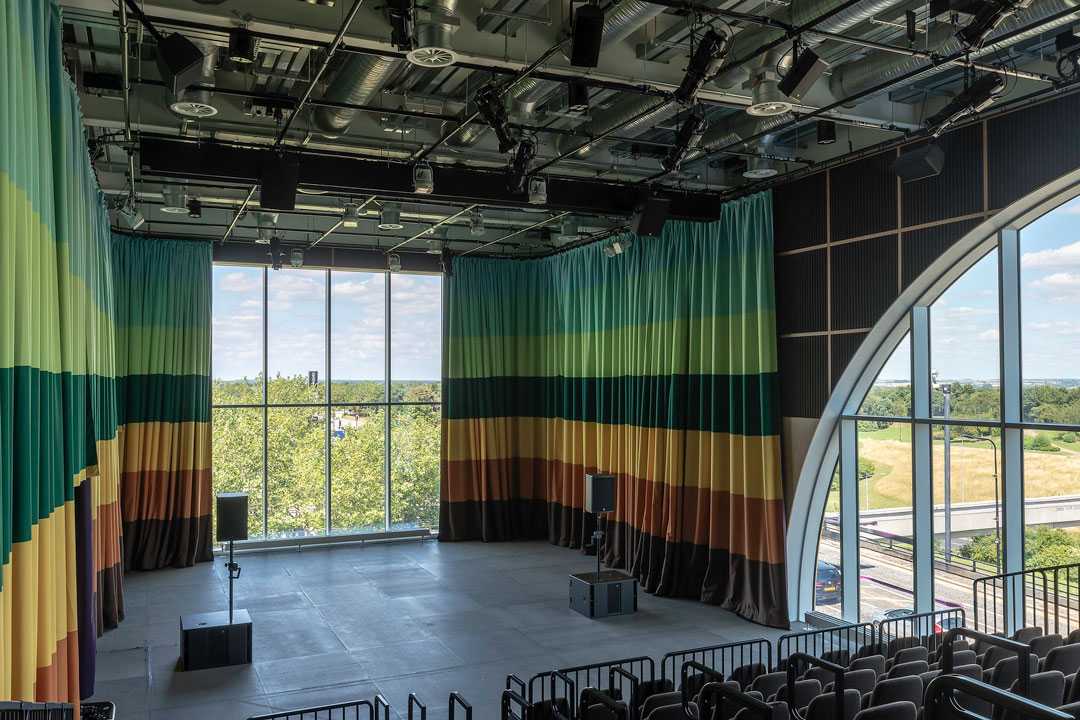 The Sky Room overlooks the Campbell Park and the countryside