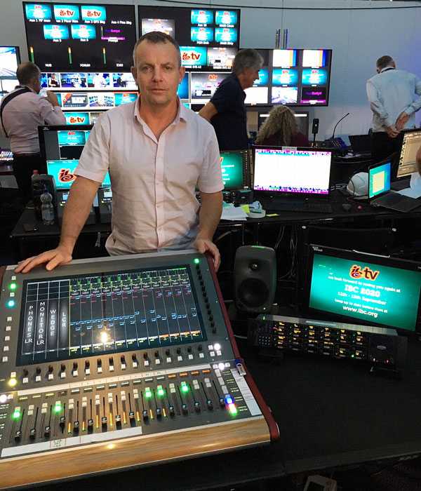 Pete Craigie IBC TV Sound Supervisor with the CDC five