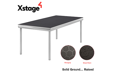 The Xstage S10 stage deck tops are now available in two surface finishes