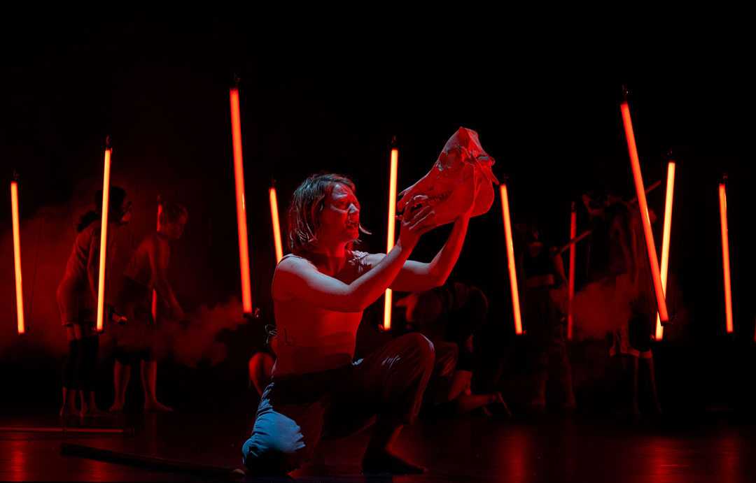 Mia Wasikowska in STC’s Lord of the Flies (© Zan Wimberley)