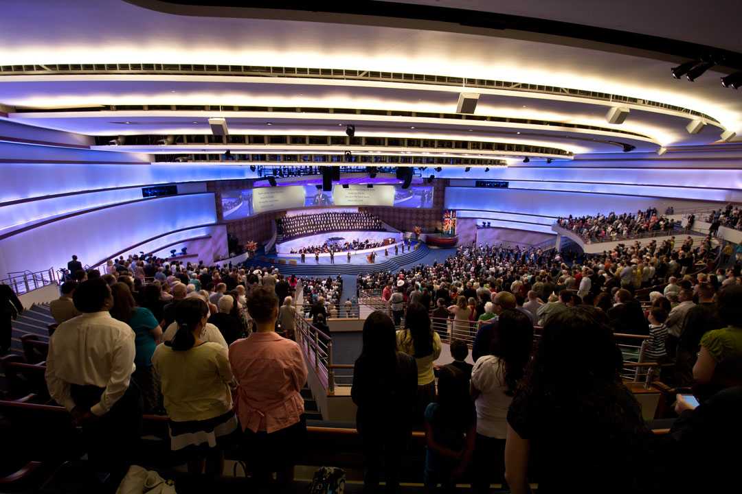 The megachurch takes its audio and video capabilities very seriously