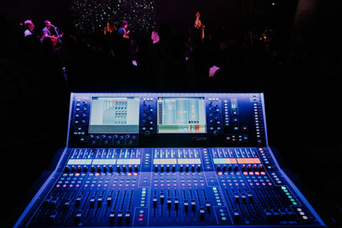 ICF’s audio system features a dLive S5000