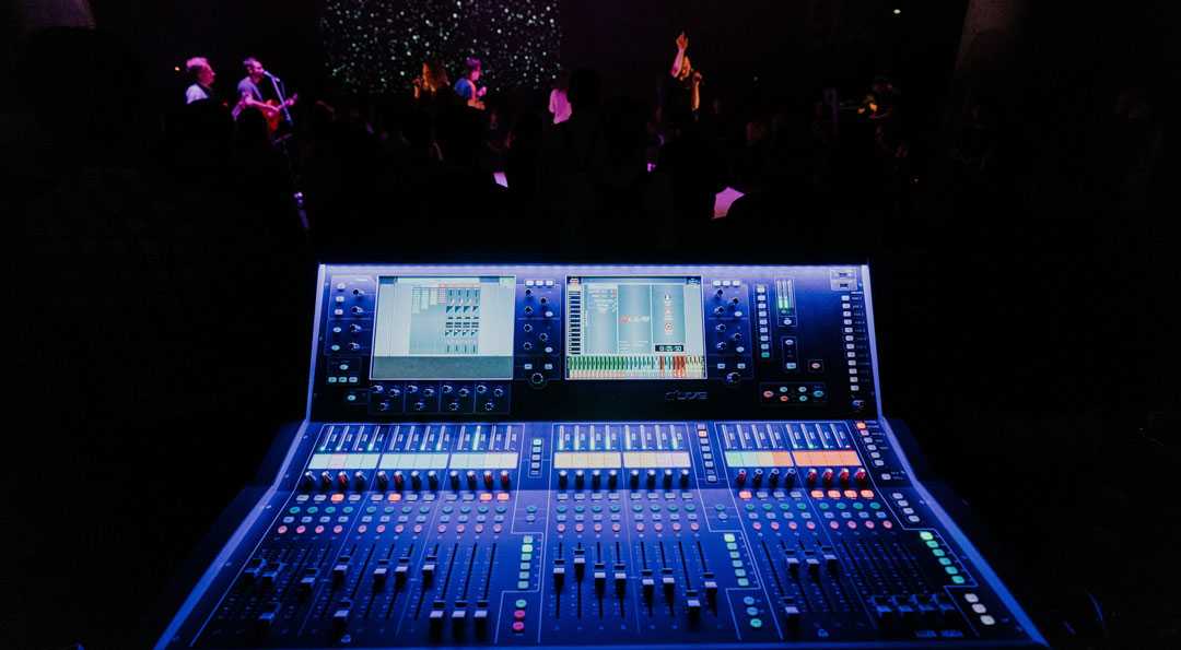 ICF’s audio system features a dLive S5000