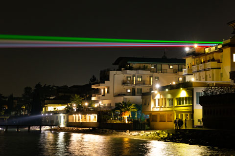 Claypaky took part in the event with a light installation set up on the terrace of the Hotel Estée