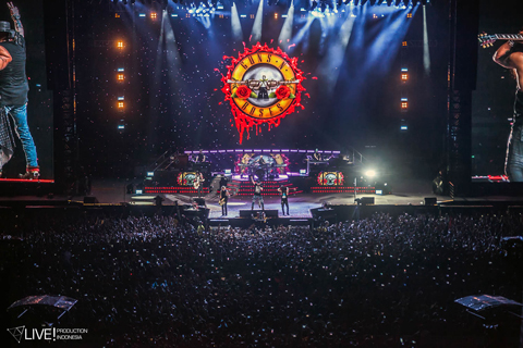 Guns N’  Roses play the GBK Stadium show in Jakarta