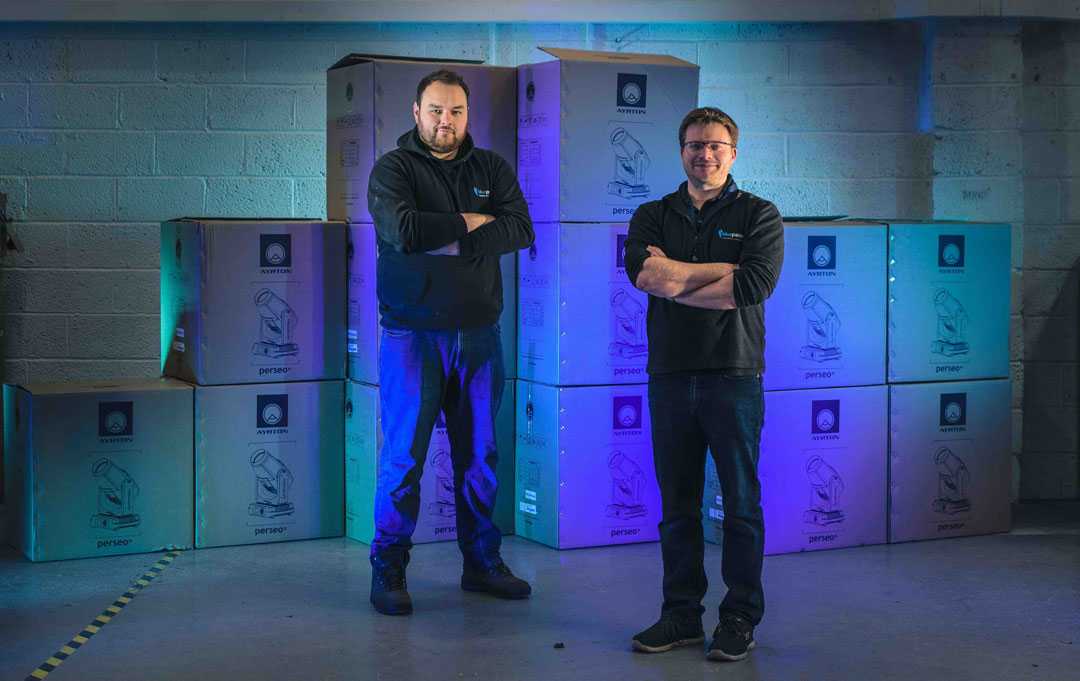 Blue Parrot’s Mike Somerville and Jonnie Clough take delivery