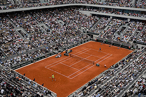 Court Philippe-Chatrier now accommodates over 15,000 spectators