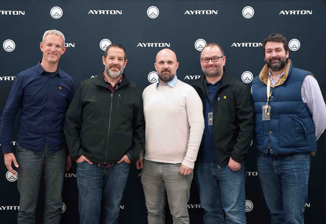 Michael Althaus, global sales director; Chris Lose, designer relations manager; Jonas Stenvinkel, director of strategic development; Jerad Garza, international sales and Chris Ferrante, CEO