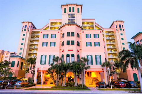 The resort is positioned in a prime location along the Florida shore