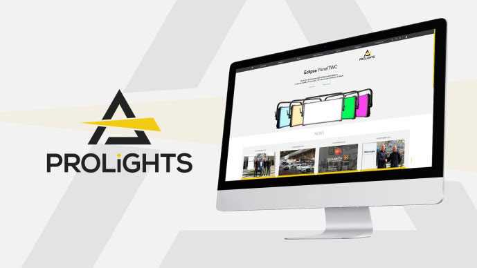 Prolights' new logo and multi-platform website