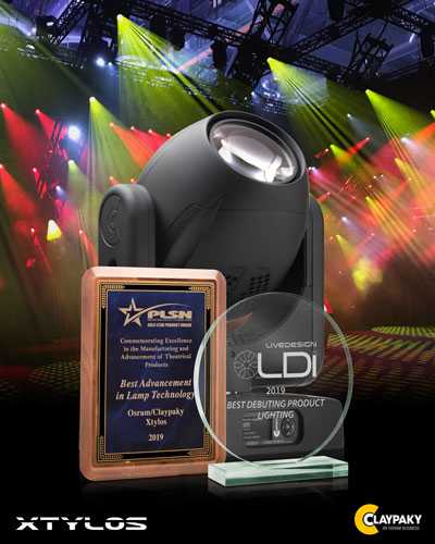 The Xtylos beam moving light took home two awards