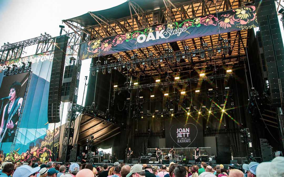 Joan Jett and the Blackhearts play the Bourbon & Beyond’s Oak Stage (photo: Steve Thrasher)