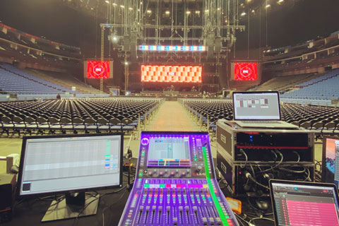 The dLive C1500 at FOH in Shanghai