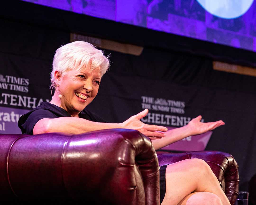 Carrie Gracie at the Cheltenham Literary Festival