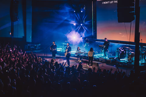Hillsong Young & Free perform with an Adamson S-Series audio system in Oshawa (photo: Jeremie Ngandu)