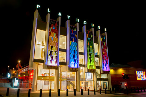 The external display provided by UXG to Leeds Playhouse (photo: Anthony Robling)