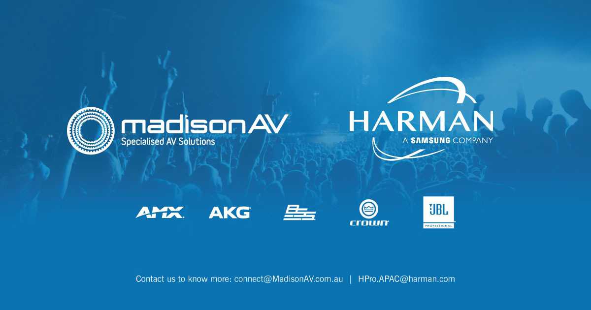 MadisonAV will expand its portfolio to include AMX video control solutions and Harman Professional install and integration audio products