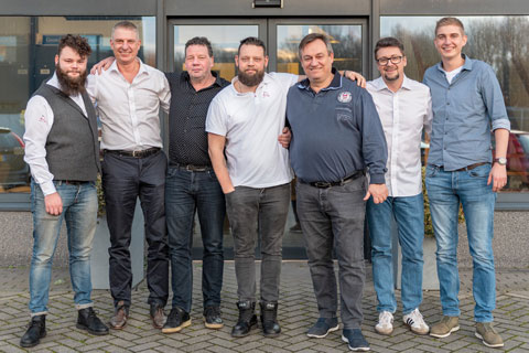 Cor van der Sluis, Fokko Smeding, Menze van der Sluis, Jesper van der Sluis, Xavier Drouet, Jerome Brehard, Rainier Smeding