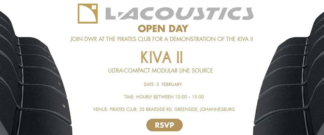 The focus will be on the L-Acoustics Kiva II