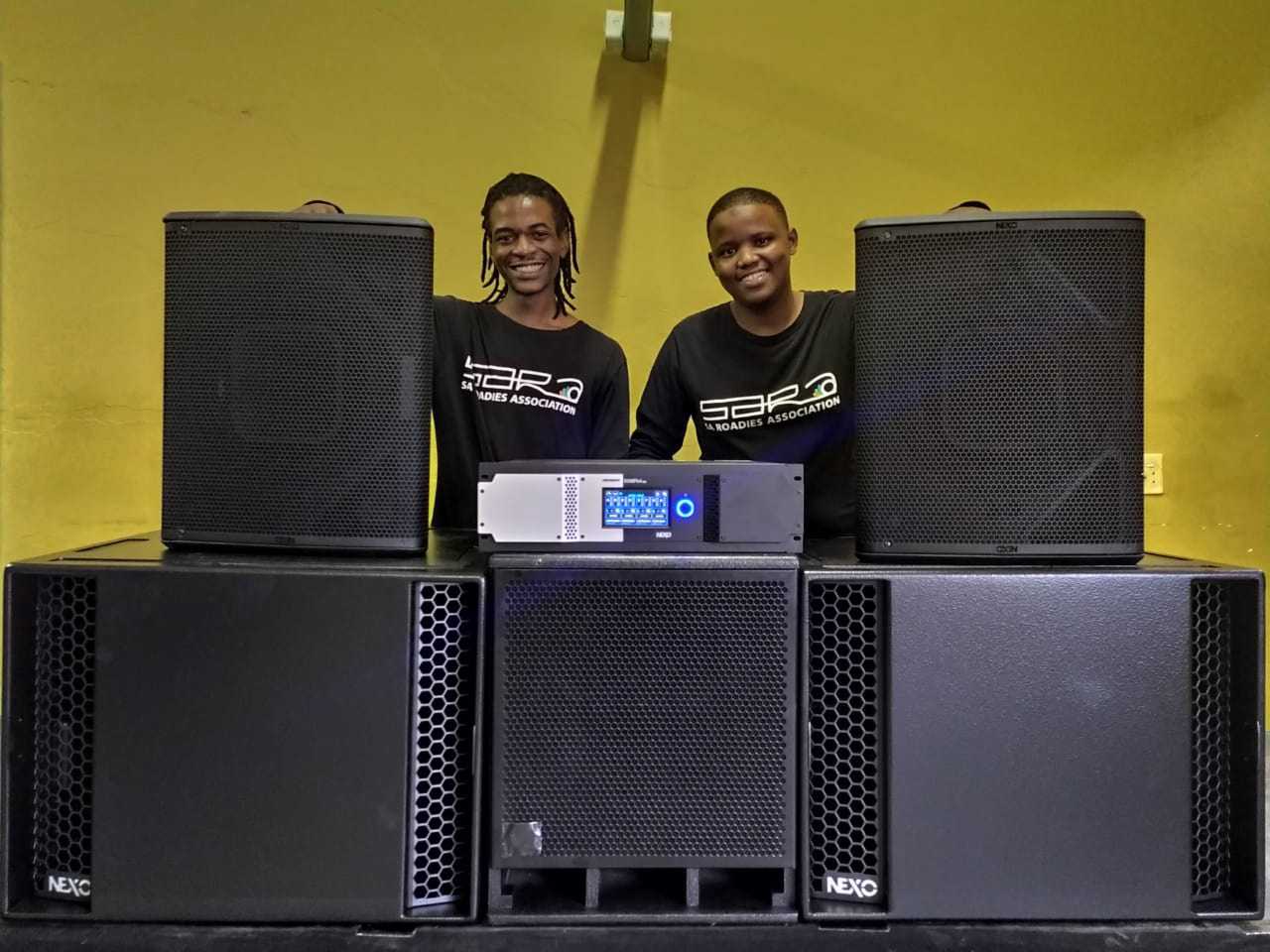 The sound system equipment received will enhance SARA’s training programmes
