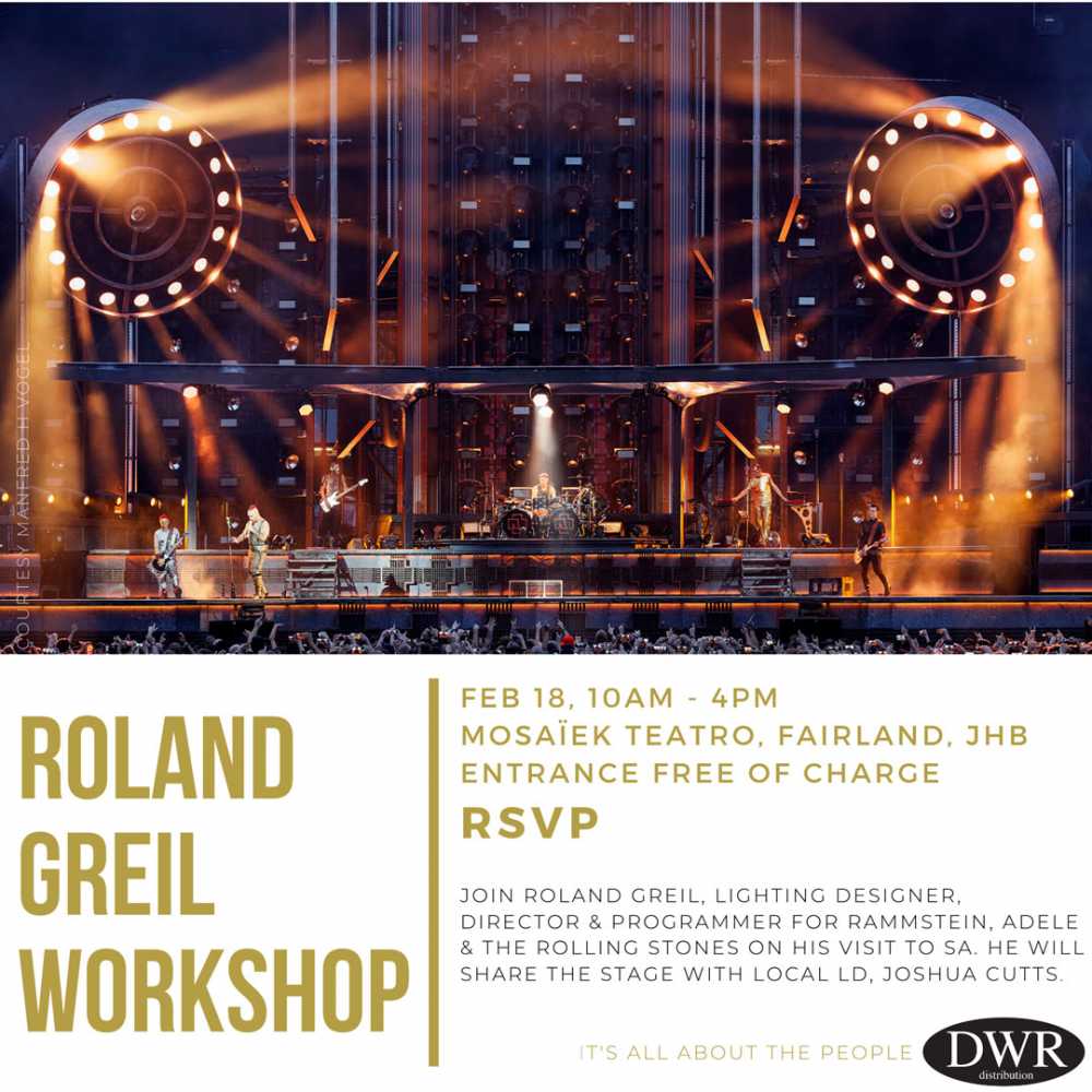 The workshop will concentrate on lighting design for concert touring