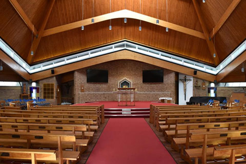 The refurbished St. Joseph’s College Chapel in Ipswich