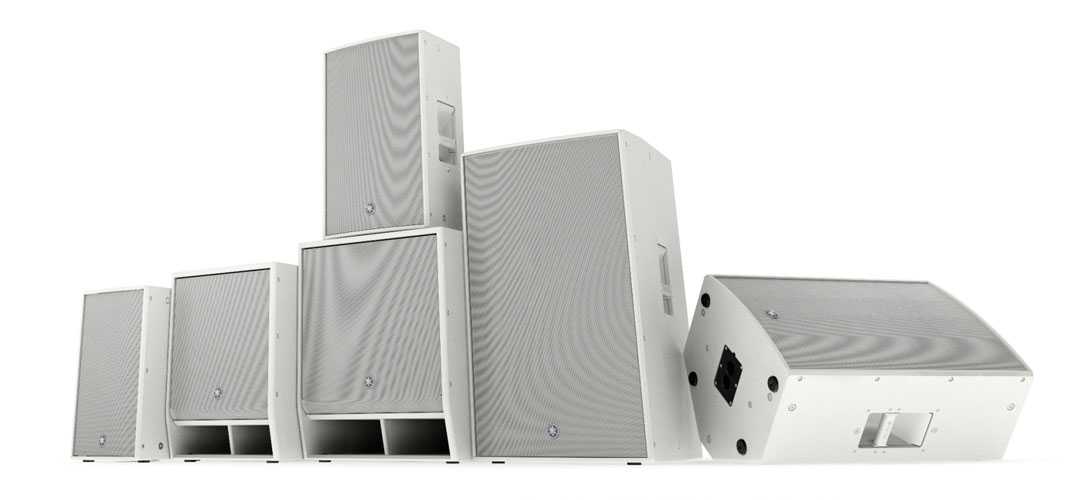 The white models of the DZR/CZR loudspeakers and DXS XLF/CXS XLF subwoofers will be shown in Europe for the first time