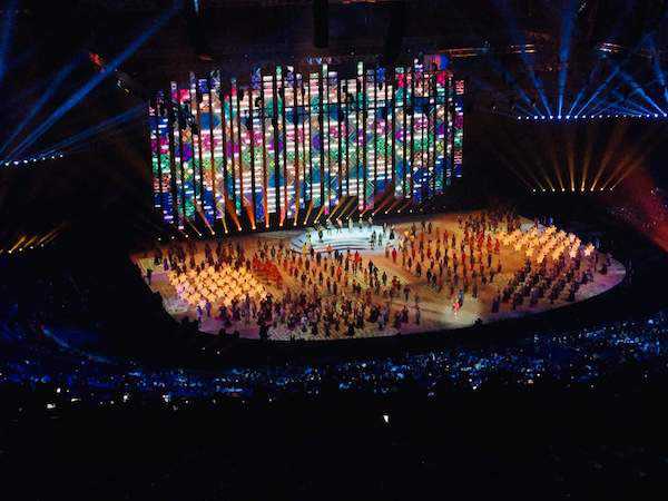 The 90-minute opening ceremony featured traditional and contemporary dance and song
