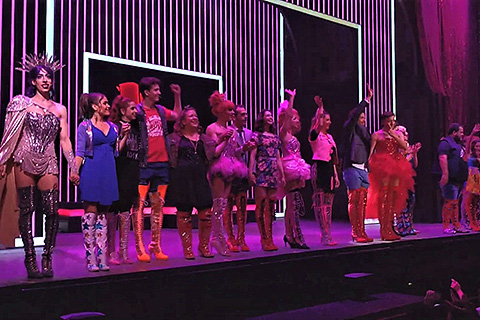 The Kinky Boots Cast at Teatro Astral