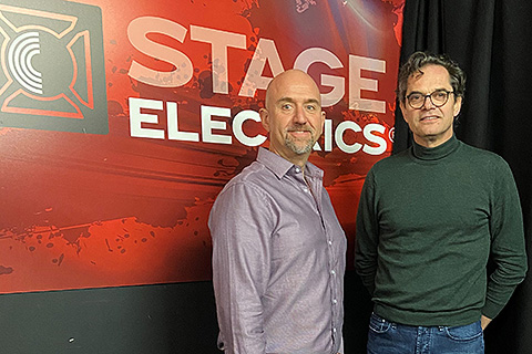 Prolyte CEO Fons van Teijn signed the deal with Stage Electrics operations director Adam Blaxill