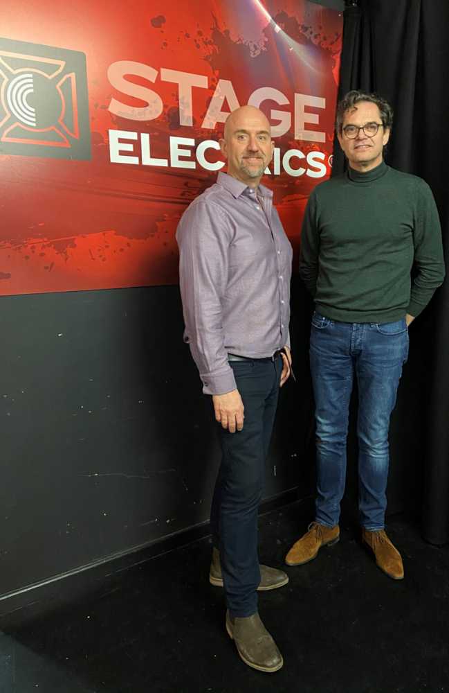 Prolyte CEO Fons van Teijn signed the deal with Stage Electrics operations director Adam Blaxill