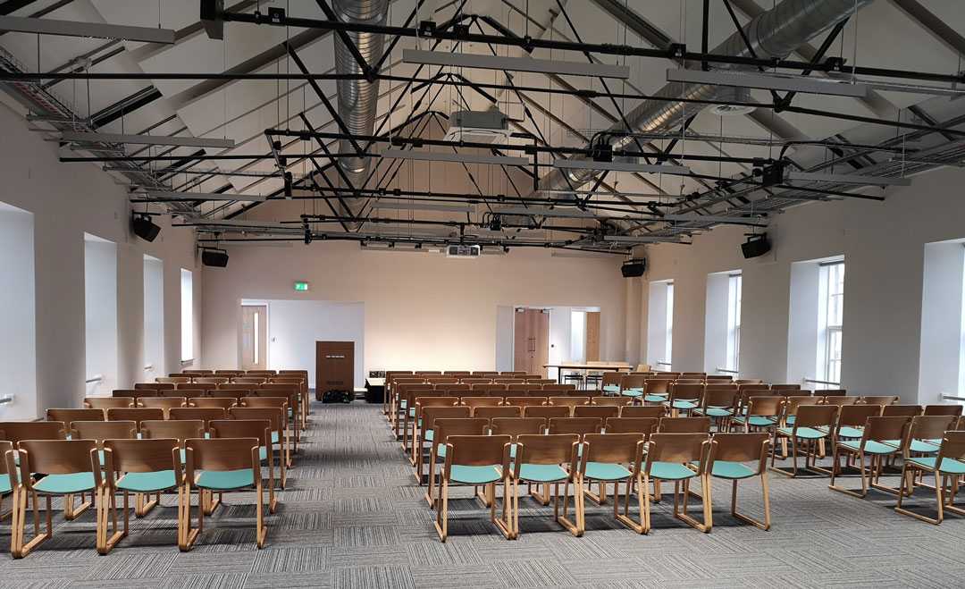 The new conference space within the Barracks Conference Centre