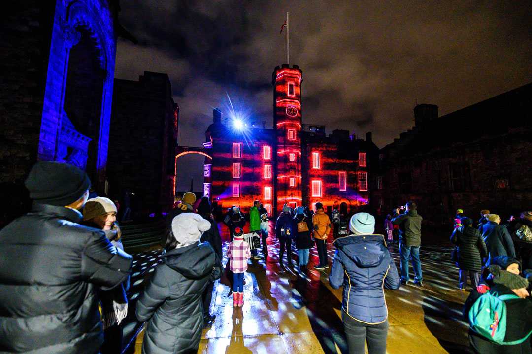 Castle of Light - a celebratory visualisation of Edinburgh’s history (© Adam Robertson)