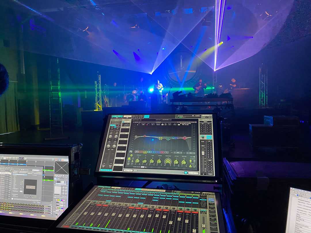 Central to the Kings of Floyd setup is a DiGiGrid IOS unit