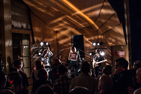 The Big Moon recorded their release live in front of an audience at Metropolis Studios