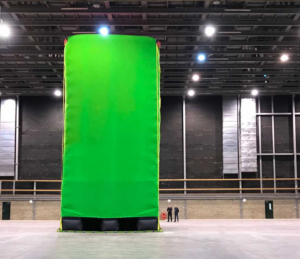 The VFX Wall 20:40 is the first in a new range of modular, inflatable visual effects