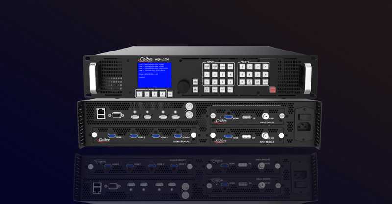 The HQPro1000 is also a suitable seamless scaler/switcher for fixed installations