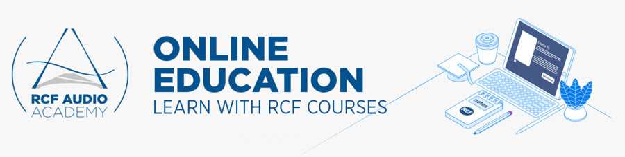 The webinars will be presented by RCF specialists in multiple languages