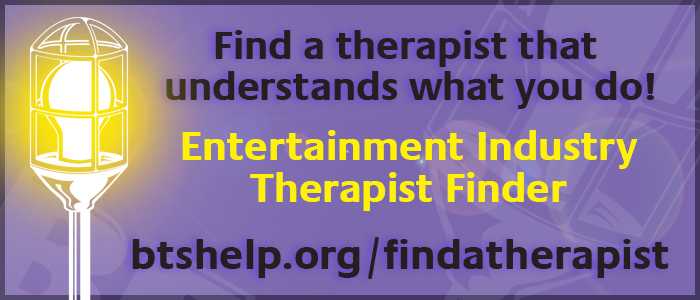 The Entertainment Industry Therapist Finder has been developed in response to an industry survey