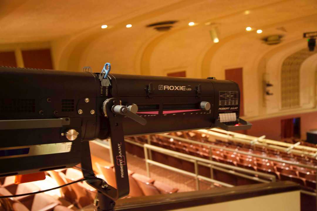 Studio Gear supplied four RJ Roxie2 300W LED followspots to Shorewood High School (photo © Studio Gear)