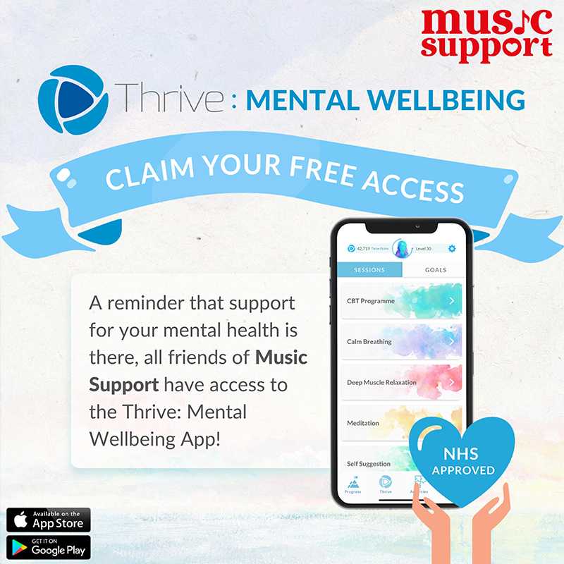 Thrive offers 24/7 support for mental health and wellbeing
