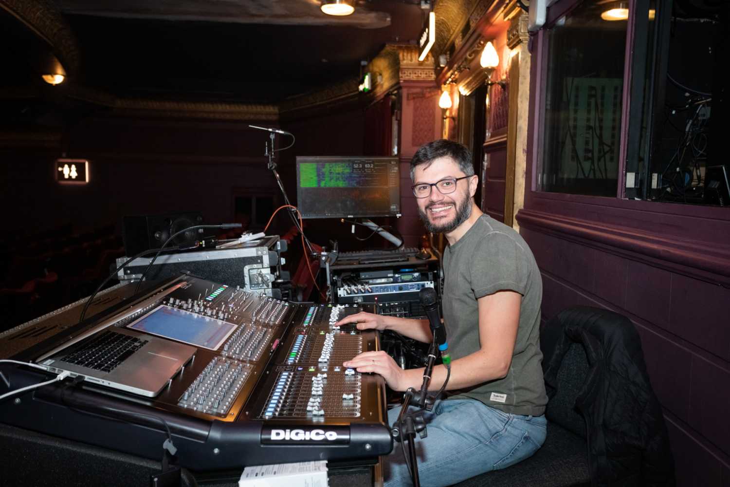 FOH engineer Davide Lombardi